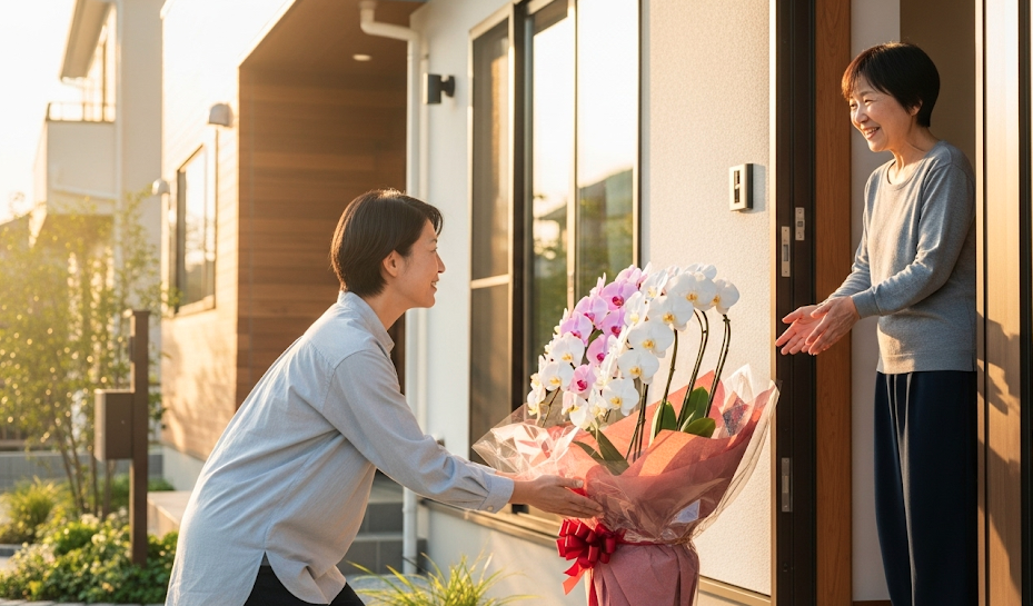 新築祝いを隣人に贈るなら胡蝶蘭!マナーと相場を解説