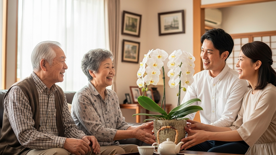 敬老の日 旦那の祖父母への胡蝶蘭|通販での選び方とマナー