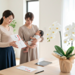 新築祝いと出産祝いを同時に贈る際のマナーと相場や胡蝶蘭の魅力
