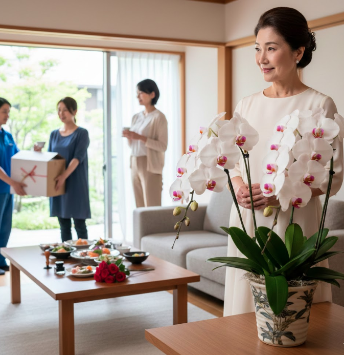 還暦祝いを義理姉へ贈る完全ガイド！相場やマナーと喜ばれる胡蝶蘭の選び方